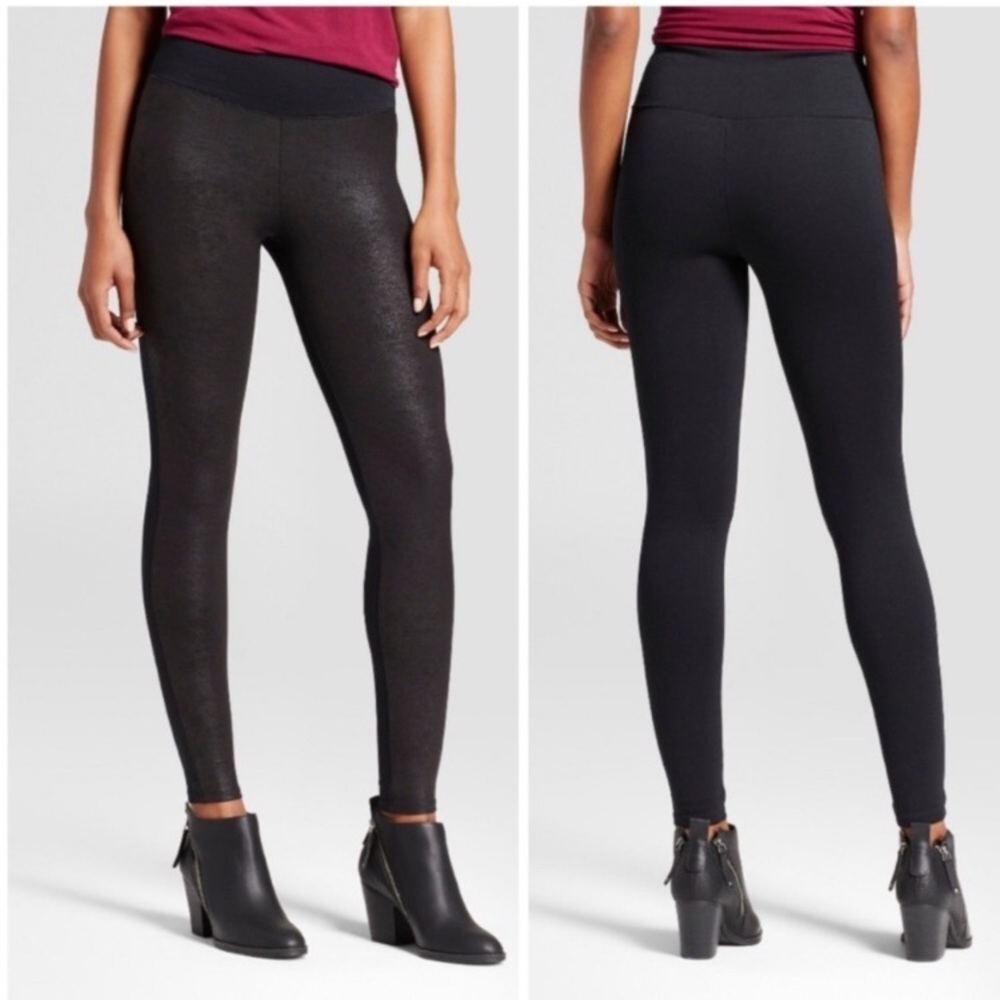 Assets by Spanx Faux Leather Front Leggings c4.